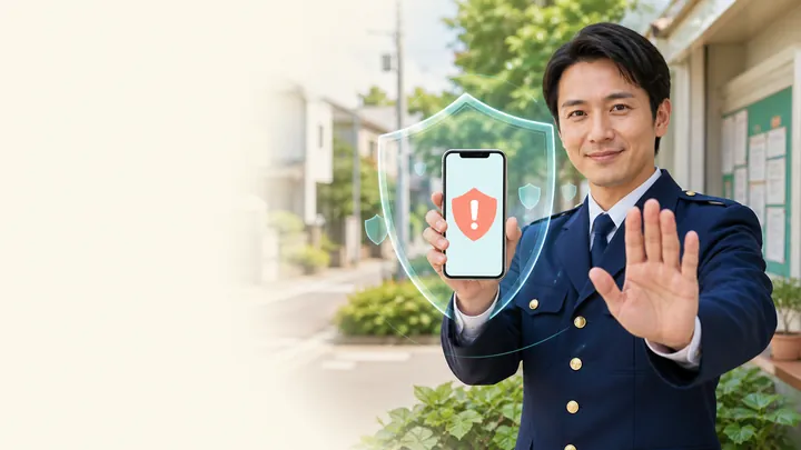 詐欺電話への備えを案内する説明用イメージ