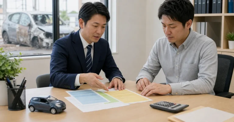冠水車の廃車後の税金と自賠責について確認する相談