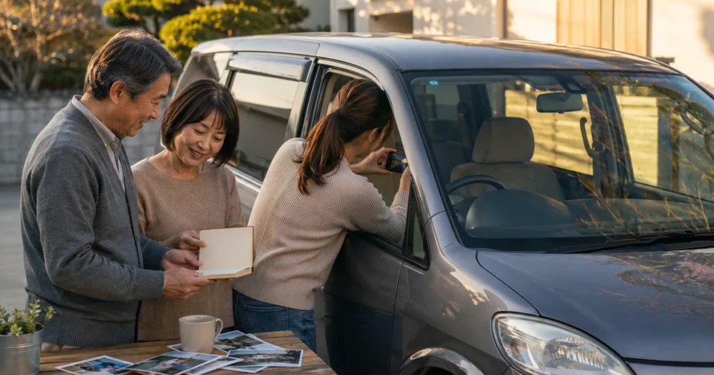 走行距離から家族の思い出を振り返る｜愛車を手放す前に作る5行メモのイメージ